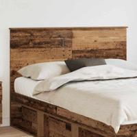 Hoofdbord met hoofdeinde Oud Hout 160 cm Bewerkt hout - thumbnail