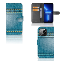 iPhone 13 Pro | Wallet Case | met Pasjes | Jeans - thumbnail