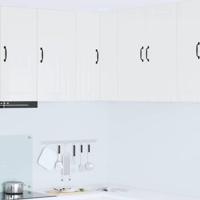 Keukenkast aan de muur met plank Hoogglans wit 57 x 57 x 80 cm - thumbnail