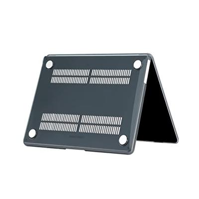 Lunso MacBook Air 13 inch (2022-2025) cover hoes - case - Glanzend Zwart