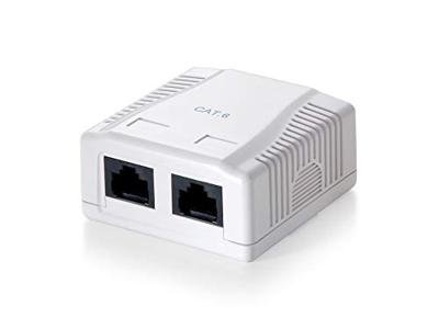 Equip 235212 surface mounted box 2-port cat.6 unshielded, white