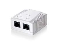 Equip 235212 surface mounted box 2-port cat.6 unshielded, white - thumbnail