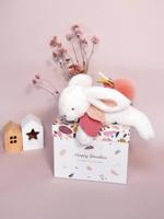 Happy knuffelpop 25cm - DOUDOU ET COMPAGNIE rozenhout - thumbnail