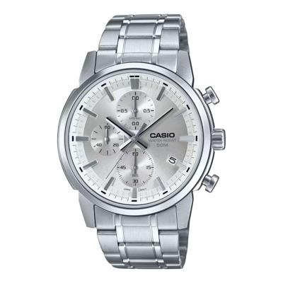 Horloge Heren Casio MTP-E510D-7AVDF Zilverkleurig (Ø 42 mm)