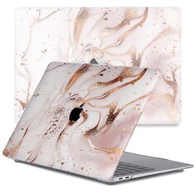 Lunso MacBook Air 13 inch (2018-2019) cover hoes - case - Marble Vera