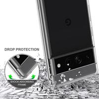 Lunso - Google Pixel 7 Pro - TPU Backcover hoes - Transparant - thumbnail