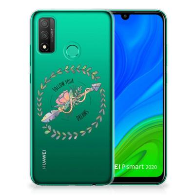 Huawei P Smart 2020 Telefoonhoesje met Naam Boho Dreams Huawei P Smart 2020 Telefoonhoesje met Naam Boho Dreams