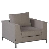 WOOOD Sicilië Loungetoel Tuin - Aluminium - Taupe - 100x88x60 - thumbnail