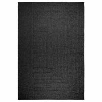 VidaXL Vloerkleed zizur binnen en buiten 240x340cm jute look antraciet - thumbnail