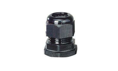 Hensel 36000198 Wartel Met contramoer, Met trekontlasting, Slagvast Kunststof Zwart 1 stuk(s)