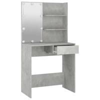 Kaptafel met LED-verlichting 74,5x40x141 cm betongrijs - thumbnail