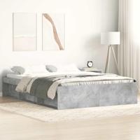 Bedframe betongrijs 140x190 cm - thumbnail