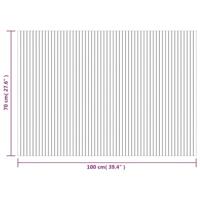 VidaXL Vloerkleed rechthoekig 70x100 cm bamboe zwart - thumbnail