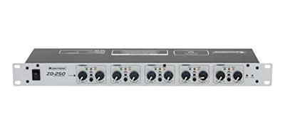 Omnitronic ZD-250 19 inch mengpaneel Aantal kanalen:5