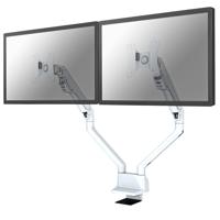 Neomounts FPMA-D750DWHITE2 Monitor-tafelbeugel Aantal monteerbare displays: 2 Display(s) 25,4 cm (10) - 81,3 cm (32) Wit In hoogte verstelbaar, Roteerbaar, - thumbnail