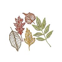 Sizzix • tim holtz thinlits die set skeleton leaves 5pcs - thumbnail