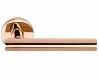 Deurkruk Fenestra | ronde rozet | PVD Gepolijst Koper - thumbnail