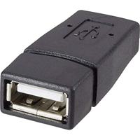 Renkforce USB-kabel USB 2.0 USB-A stekker, USB-A bus 1.50 m Zwart Incl. aan/uitschakelaar RF-4658937 - thumbnail