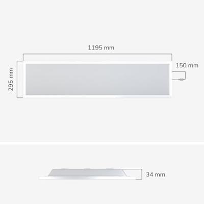 LED Paneel - 30x120 cm - 36 Watt - 4860lm (135lm/W) - 4000K neutraal wit - Dali Dimbaar - Flikkervrij - UGR22 - 5 jaar garantie LED Paneel - 30x120 cm - 36 Watt - 4860lm (135lm/W) - 4000K neutraal wit - Dali Dimbaar - Flikkervrij - UGR22 - 5 jaar garantie