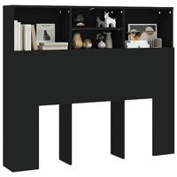 Hoofdbordkast 120x19x103,5 cm zwart - thumbnail