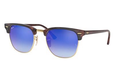 Ray-Ban CLUBMASTER FLASH LENSES GRADIENT zonnebril Vierkant Ray-Ban CLUBMASTER FLASH LENSES GRADIENT zonnebril Vierkant