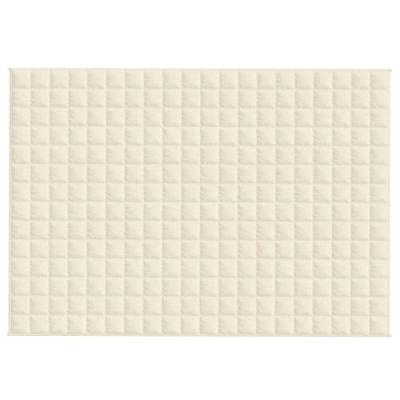 Verzwaringsdeken 137x200 cm 10 kg stof lichtcrmekleurig