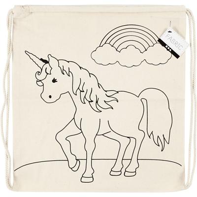 Creativ Company - - gymtas eenhoorn 37x40 cm