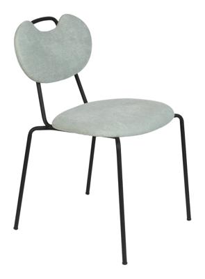 ZILT Eetkamerstoel 'Tajon' Chenille, kleur Groen ZILT Eetkamerstoel 'Tajon' Chenille, kleur Groen