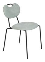 ZILT Eetkamerstoel 'Tajon' Chenille, kleur Groen - thumbnail