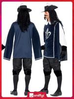 Musketiers pak blauw - thumbnail