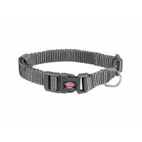 TRIXIE HALSBAND HOND PREMIUM GRAFIET GRIJS 22-35X1 CM - thumbnail