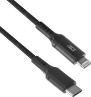 ACT USB 2.0 Laad- en datakabel C male - Lightning male 1 meter, MFI gecertificeerd - thumbnail