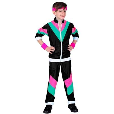Zwart 80&apos;s Disco Trainingspak Kind