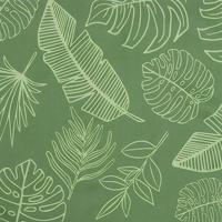 VidaXL Stoelkussens 4 st bladpatroon 40x40x7 cm stof - thumbnail