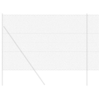 VidaXL Hexagon hek grijs 1,6 x 100 m pvc