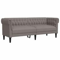 2-delige Loungeset stof taupe - thumbnail