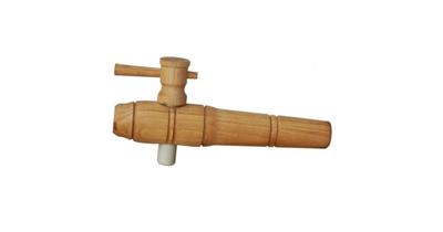 Houten kraan voor regenton Ø 3,5 - 5 cm Houten kraan voor regenton Ø 3,5 - 5 cm