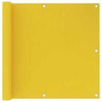 Balkonscherm 90x600 cm HDPE geel - thumbnail