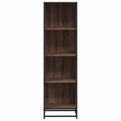 Boekenkast 40x35x139 cm bewerkt hout bruin eikenkleur