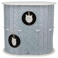 TRIXIE SPEELBOX MARA OVAAL VILT ZAND / GRIJS - thumbnail