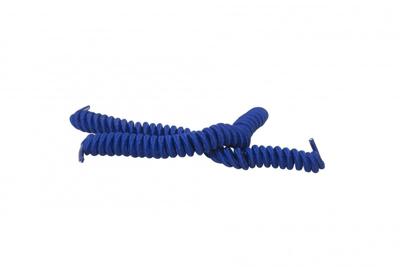 Elastische krulveters blauw
