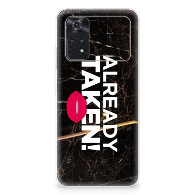 Xiaomi Poco M4 Pro 4G | Siliconen hoesje | met naam Already Taken Black