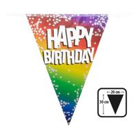 Boland Vlaggenlijn happy birthday, 6m - thumbnail