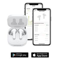 Boompods Bassline Compact In Ear oordopjes Bluetooth Wit Headset, Klankregeling, Volumeregeling, Bestand tegen zweet, Touchbesturing - thumbnail