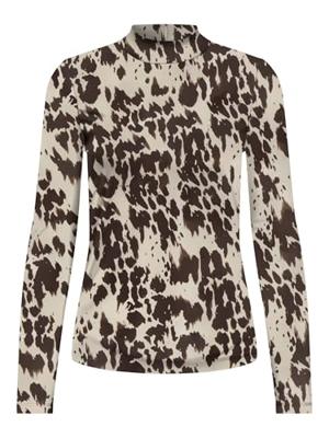 Only Onlerica Life Mesh L/s Top Jrs Noos T-shirt Lange Mouw Blue Graphite Rodeo Pumice