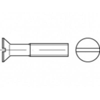TOOLCRAFT TO-5392155 Verzonken schroeven M3 16 mm Sleuf Staal Galvanisch verzinkt 2000 stuk(s)