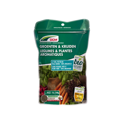 DCM Mest voor groenten en kruiden 0.75 kg DCM Mest voor groenten en kruiden 0.75 kg