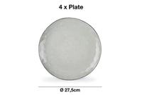 Salt & Pepper Serviesset Artisan Green - 12-delig / 4 personen - 4 dinerborden, 4 ontbijtborden en 4 kommen - thumbnail