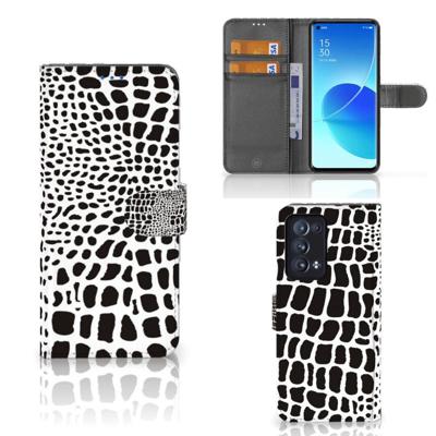 OPPO Reno 6 Pro Plus 5G | Telefoonhoesje | Met pasjeshouder | Slangenprint