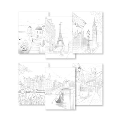 Kleurboek clairefontaine odelia a4 steden